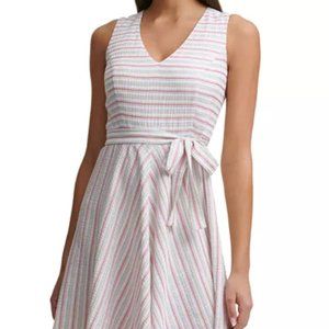 Tommy HIlfiger Seersucker A-Line Dress Size 18